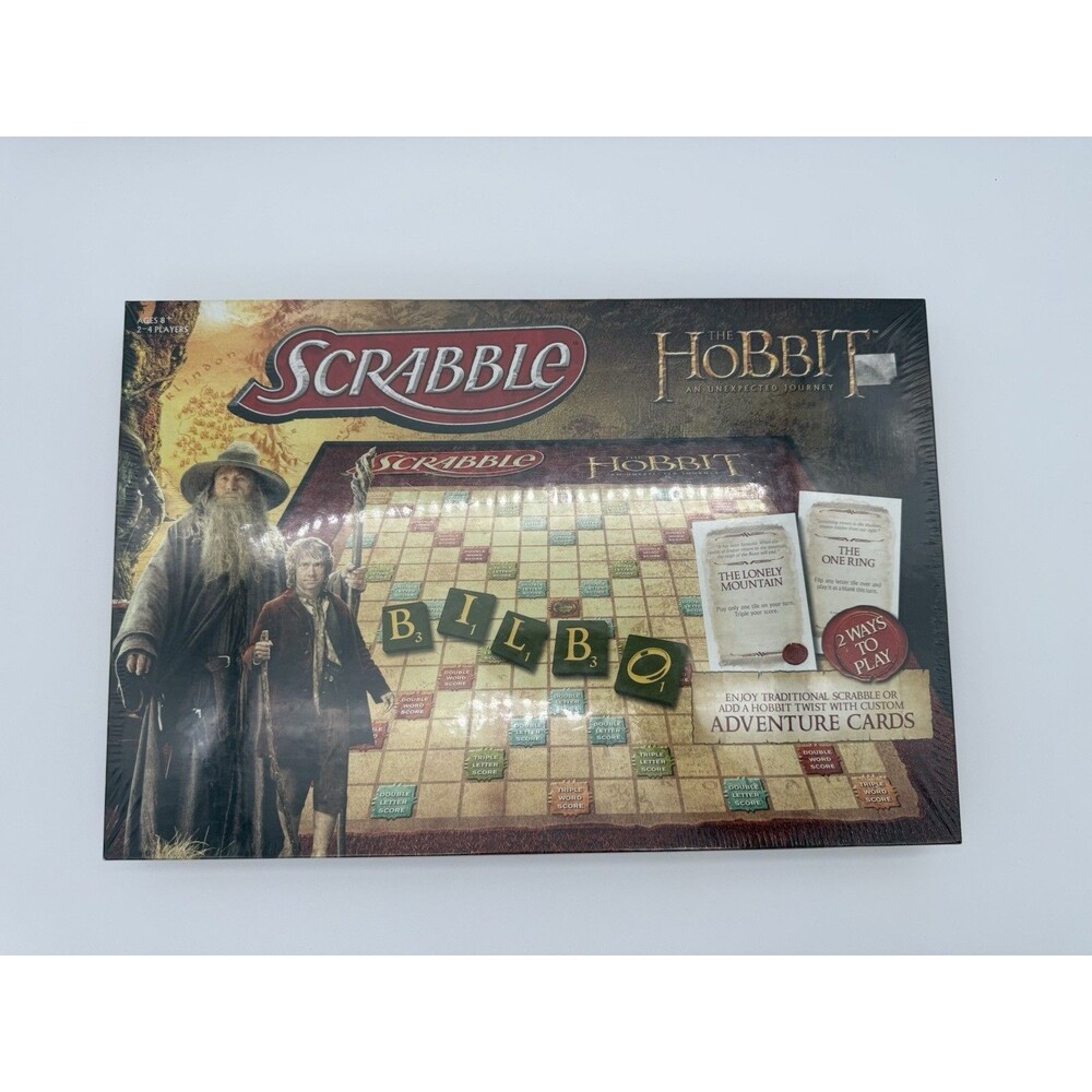 Hobbit Scrabble An Unexpected Journey usaopoly Hobbit Edition New Sealed